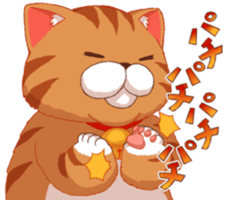 Fatty cat of the comedy fan sticker #11292757