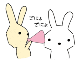 A rabbit is in love 3 sticker #11293083