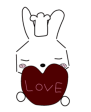 A rabbit is in love 3 sticker #11293098