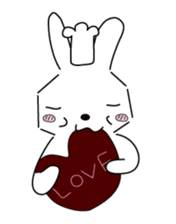 A rabbit is in love 3 sticker #11293099