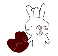A rabbit is in love 3 sticker #11293100
