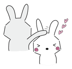 A rabbit is in love 3 sticker #11293117