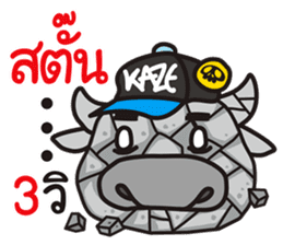 "PUEK" Buffalo with slow life 3 sticker #11293504