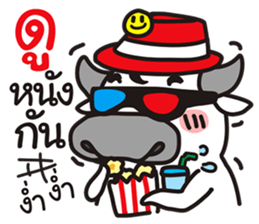 "PUEK" Buffalo with slow life 4 sticker #11294131