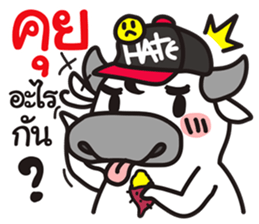 "PUEK" Buffalo with slow life 4 sticker #11294132