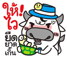 "PUEK" Buffalo with slow life 4 sticker #11294139