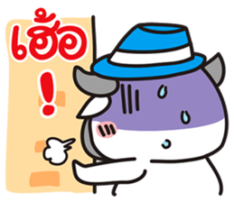 "PUEK" Buffalo with slow life 4 sticker #11294152