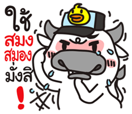 "PUEK" Buffalo with slow life 4 sticker #11294158