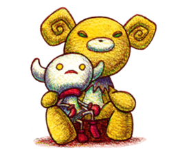 Kumatter of the bear and Tunow sticker #11294504