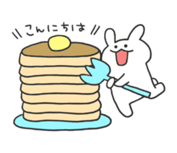 daily phrase with rabbit&food sticker #11295161