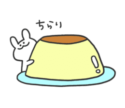 daily phrase with rabbit&food sticker #11295165