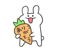 daily phrase with rabbit&food sticker #11295168