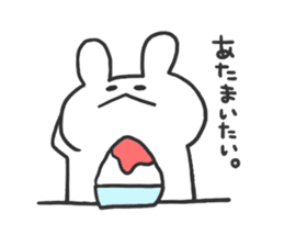 daily phrase with rabbit&food sticker #11295173