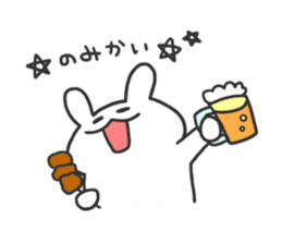 daily phrase with rabbit&food sticker #11295174