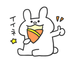 daily phrase with rabbit&food sticker #11295180
