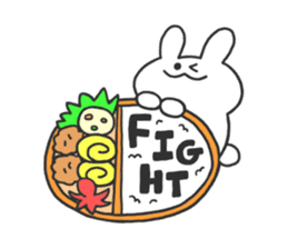 daily phrase with rabbit&food sticker #11295182