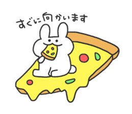 daily phrase with rabbit&food sticker #11295190