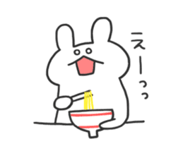 daily phrase with rabbit&food sticker #11295196