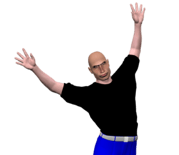 CG cool MAN sticker #11295641