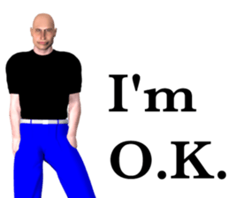 CG cool MAN sticker #11295669