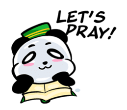 Panda Ramadhan Mubarak - English sticker #11295927