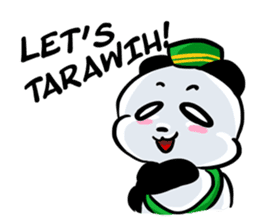 Panda Ramadhan Mubarak - English sticker #11295942