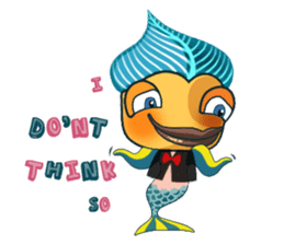 Funny Mermaid Boy sticker #11296003