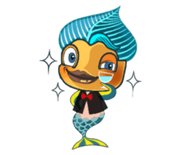 Funny Mermaid Boy sticker #11296004