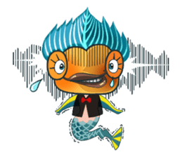 Funny Mermaid Boy sticker #11296006