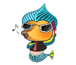 Funny Mermaid Boy sticker #11296009