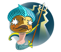 Funny Mermaid Boy sticker #11296011