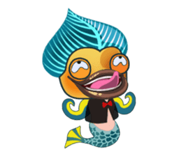 Funny Mermaid Boy sticker #11296012