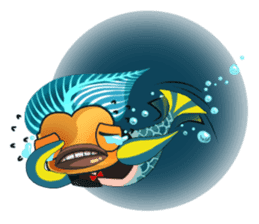 Funny Mermaid Boy sticker #11296014