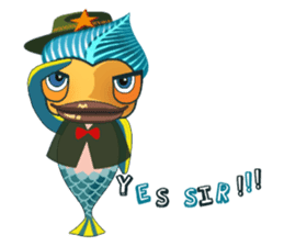 Funny Mermaid Boy sticker #11296016