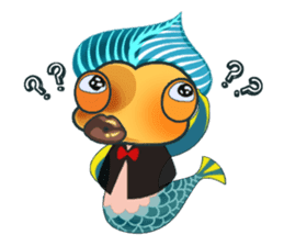 Funny Mermaid Boy sticker #11296018