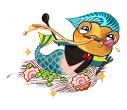 Funny Mermaid Boy sticker #11296019