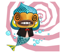 Funny Mermaid Boy sticker #11296022