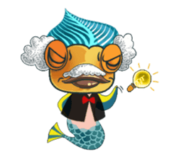 Funny Mermaid Boy sticker #11296023
