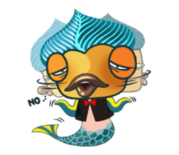 Funny Mermaid Boy sticker #11296024