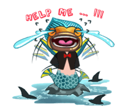 Funny Mermaid Boy sticker #11296025