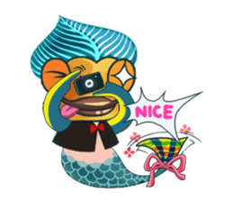 Funny Mermaid Boy sticker #11296026