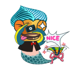 Funny Mermaid Boy sticker #11296026