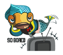 Funny Mermaid Boy sticker #11296028