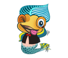 Funny Mermaid Boy sticker #11296032