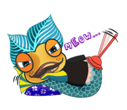 Funny Mermaid Boy sticker #11296033