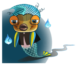 Funny Mermaid Boy sticker #11296035