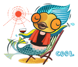 Funny Mermaid Boy sticker #11296039