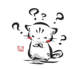 "kanji" cat 2 sticker #11296180
