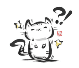 "kanji" cat 2 sticker #11296184