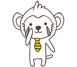 white business monkey sticker #11296602